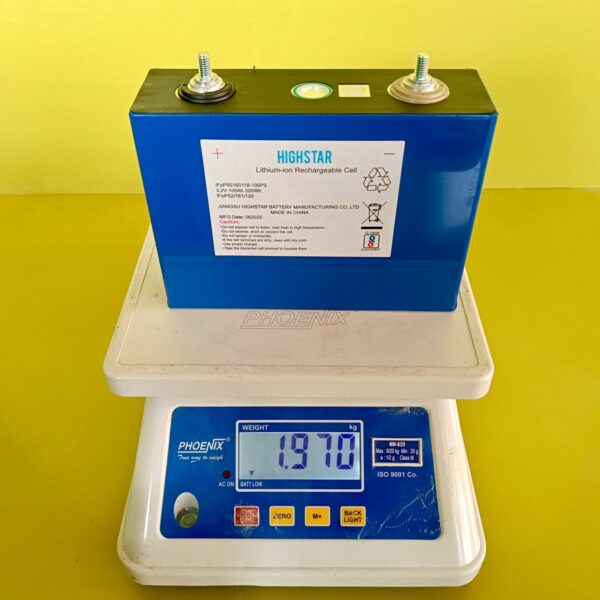 Highstar Grade A 3.2V 100Ah LiFePo4 Prismatic Cell Capacity 105+Ah