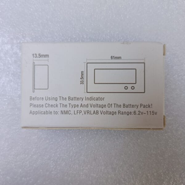 12-84V Battery % Display Meter Lithium Battery