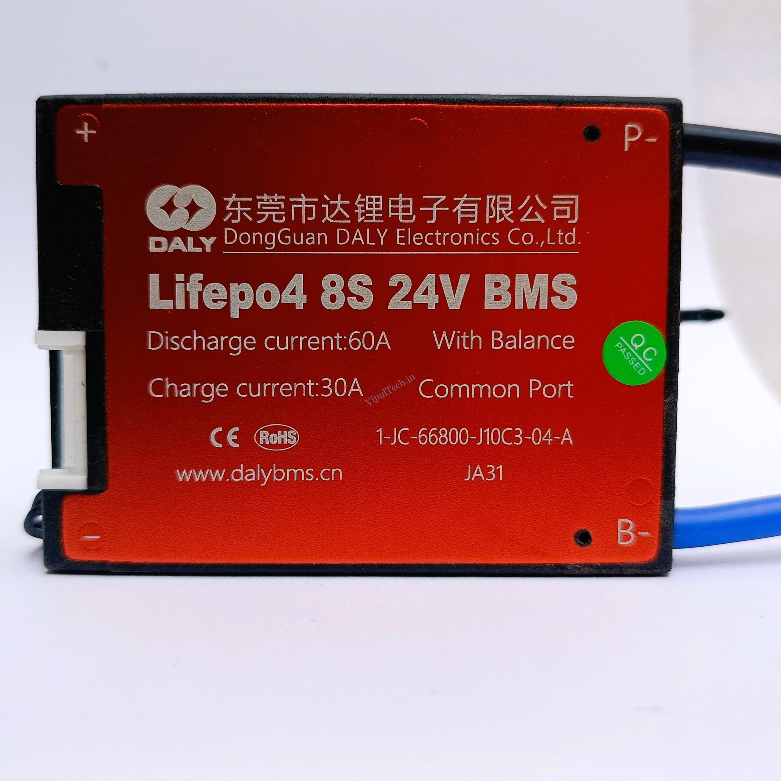 24V 8S 60A Lifepo4 Battery Management System – VipulTech.in