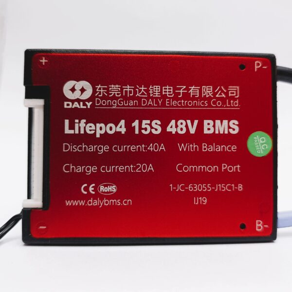 DALY LiFePo4 15S 48V 40A Waterproof Battery Management System - BMS