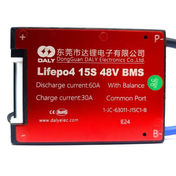 DALY LiFePo4 15S 48V 60A Waterproof Battery Management System - BMS