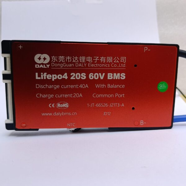 DALY LiFePO4 20S 60V 40A Waterproof Battery Management System