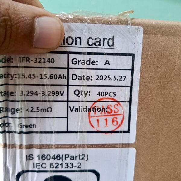 3.2V 15ah Taizhou IFR32140 Grade A LiFePo4 cell