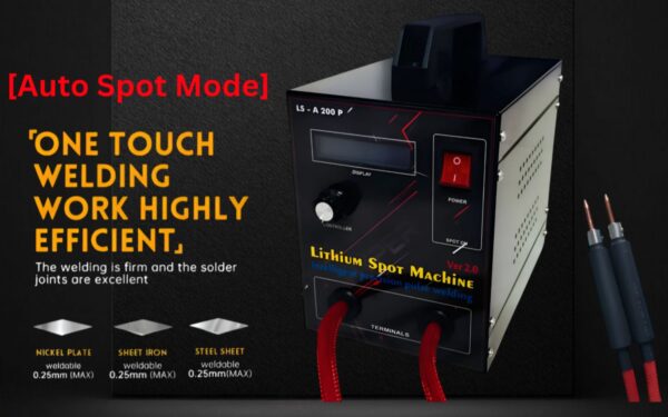 3.8 KVA LS-A200 Portable Lithium Cell Spot Welding Machine for Battery Pack