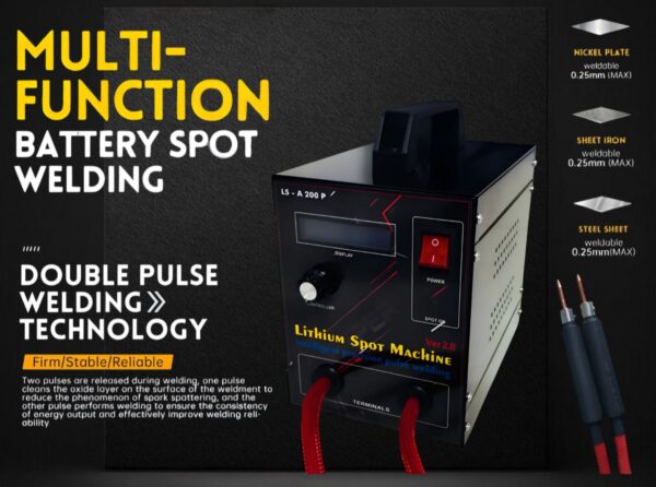 3.8 KVA LS-A200 Portable Lithium Cell Spot Welding Machine for Battery Pack