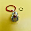 12V Red LED Metal Buzzer With Light