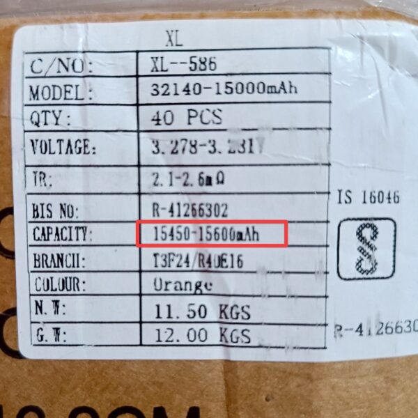 3.2V 15ah LIWANG 32140 Grade A LiFePo4 cell