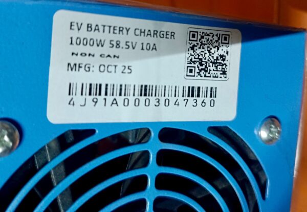 EV BATTERY CHARGER 58V 10A (EcoStar) 48v 10a Li-ion & LiFePo4 charger